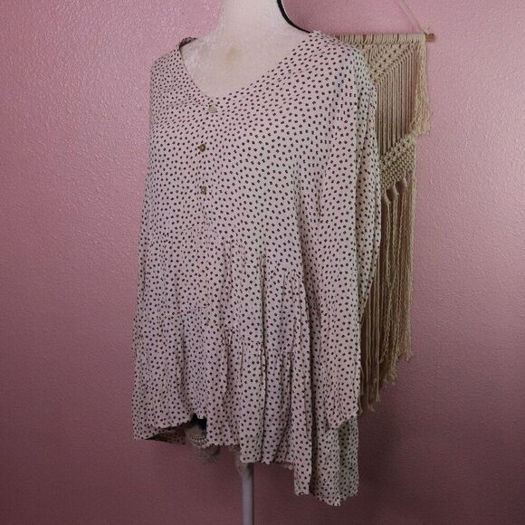 Sundance | Long Sleeve Chiffon Tunic Top Large - Picture 1 of 8